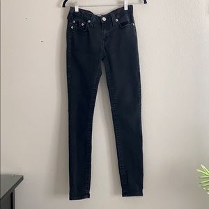 True Religion Curvy Black Skinny Jean